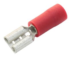 MULTICOMP PRO FDD1-187(8) CRIMP TERMINAL, FEMALE, RED, PK100