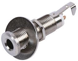 PRO SIGNAL PSG01499 Phone Audio Connector, Socket, 3, Cable Mount, Metal Body RoHS Compliant: Yes