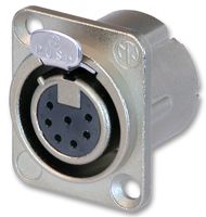 NEUTRIK NC7FD-LX XLR Audio Connector, Socket, 7, Panel Mount, Metal Body, Silver Plated Contacts RoHS Compliant: Yes