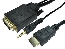 PRO SIGNAL 77HDMIVGCBL044 1.8M HDMI TO VGA CABLE W AUDIO CABLE