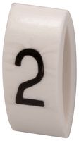 MULTICOMP PRO MP015583 CABLE MARKER, CARRIER, BLACK/WHITE, TWO