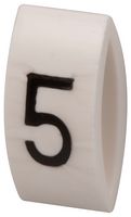 MULTICOMP PRO MP015586 CABLE MARKER, CARRIER, BLACK/WHITE, FIVE