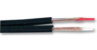 PRO POWER JY-8022 CABLE, TWIN, SCRNED, 20/0.12MM, BLK,100M