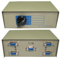 PRO SIGNAL SB474 DATA SWITCH, HD, DB15, 4WAY