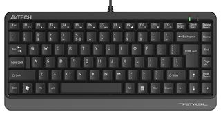 A4 TECH FK11 (GREY) COMPACT KEYBOARD, USB 2.0, GREY