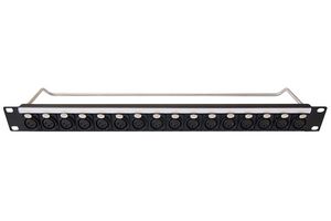 CLIFF ELECTRONIC COMPONENTS CP30182 LOADED PANEL, XLR, 16PORT, 1U, M3