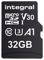 INTEGRAL INMSDH32G-100V30 MICROSDHC CARD, 32GB, UHS-I U3, A1, V30