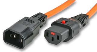 PRO ELEC PC944 POWER LEAD, IEC C13-C14, ORANGE, 4M