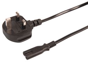 PRO ELEC PELB2135 LEAD 13A PLUG TO C7 5M BLACK