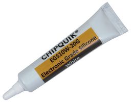 CHIP QUIK EGS10W-20G SILICONE ADHESIVE, ELECTRONICS, WHT ROHS COMPLIANT: YES