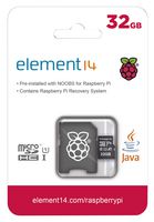 INTEGRAL NOOBS - 32GB MICROSDHC CARD, 32GB, RASPBERRY PI ROHS COMPLIANT: YES