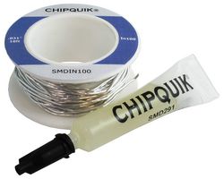 CHIP QUIK SMDIN100 SOLDER WIRE, NO CLEAN, 100 IN, 0.8MM ROHS COMPLIANT: YES