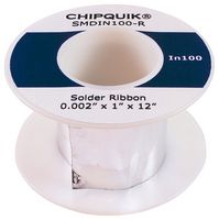 CHIP QUIK SMDIN100-R SOLDER WIRE, 100 IN, 157DEGC, 0.05MM ROHS COMPLIANT: YES