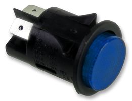 MOLVENO SP6018C1F0000 PULSADOR, DPST, 16A, 250V, PANEL, AZUL