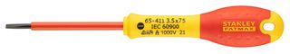 STANLEY FAT MAX 1-65-411 SCREWDRIVER, VDE, SLOTTED, 3.5X75MM ROHS COMPLIANT: NA