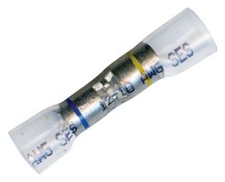MULTICOMP OSSB-14/25 Butt Splice, Transparent, OSSB Series, 14 AWG, 12 AWG, Polymer
