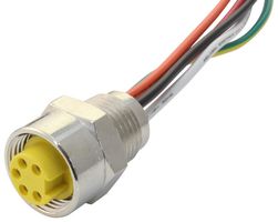 MOLEX 120066-0380 Sensor Cable, Micro-Change Plug, 90° Micro-Change Receptacle, 4 Positions, 4 m, 13.12 ft