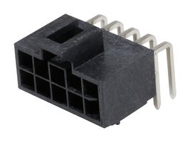 MOLEX 105310-1110 Pin Header, Power, Wire-to-Board, 2.5 mm, 2 Rows, 10 Contacts, Through Hole Straight