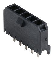 MOLEX 43650-0528 Pin Header, Power, 3 mm, 1 Rows, 5 Contacts, Through Hole Straight, Micro-Fit 3.0 43650 Series