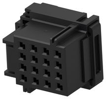 TE CONNECTIVITY 2382871-1 Carcasa de Conector Automotriz, Código A, Negro, MCON 1.2 Series, Receptáculo eléctrico