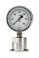 NOSHOK 100-12-1-25-49-0-0 Manómetro Sanitario, 0 a 100 psi, 2-1/2" de Diámetro, Abrazadera de 1-1/2", -4 a 60°C, Serie 10