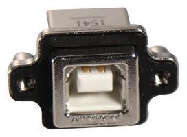 AMPHENOL COMMUNICATIONS SOLUTIONS MUSB D 51100 USB Connector, USB Type B, USB 2.0, Receptacle, 4 Positions, Through Hole Mount, Vertical