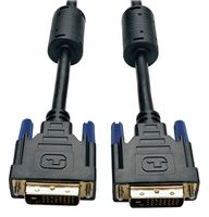 EATON TRIPP LITE P560-100 Computer Cable, DVI-D Dual Link Plug, DVI-D Dual Link Plug, 100 ft, 30.5 m, Black
