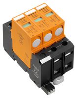 WEIDMULLER 2024840000 Supresor de Picos de Voltaje, Protector contra sobrevoltajes de red, 3 polos, Tipo 2, 40 kA