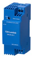 TDK-LAMBDA DRL30-24-1. Fuente de Alimentación Carril DIN AC/DC, ITE, 1 Salida, 30 W, 24 V, 1.25 A