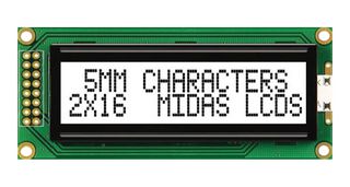 MIDAS DISPLAYS MC21605B6WK-FPTLW-V2