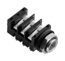 AMPHENOL AUDIO ACJM-MHDR Conector para Audio de Teléfono, 2 Contactos, Hembra, 6.35 mm, Montaje en PCB