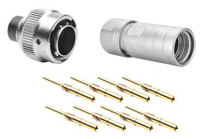 AMPHENOL SINE/TUCHEL RT06128PNH03SS-K Circular Connector, Standard Circular Connector, Ecomate RSSM Series, Cable Mount Plug