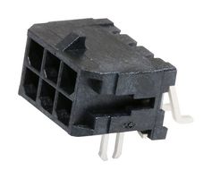 MOLEX 43045-0607 Cabezal de Pin, Cable-a-Tarjeta, 3 mm, 2 Líneas, 6 Contactos, Montaje Superficial, Ángulo Recto