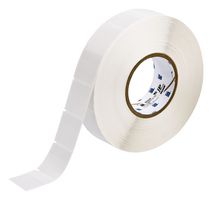 BRADY THT-119-417-2.5 Wire Marker, Self Laminating, Blank (No Legend), 38.1mm x 38.1mm, Vinyl, White