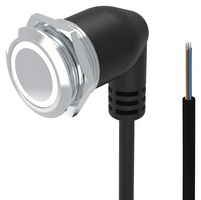EAO 82-665C.2154 Interruptor (Switch) Antivandalismo, Iluminación de Anillo, LED 24V, 82 Series, 22 mm, SPDT