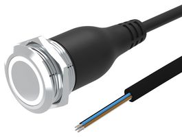 EAO 82-6655.2154 Interruptor (Switch) Antivandalismo, Iluminación de Anillo, LED 24V, 82 Series, 22 mm, SPDT