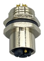 NORCOMP 859-LP5-203R004 Conector para Sensor, VULCON M12 Circulars Series, M12, Female, 5 Contactos, Soldable Hembra