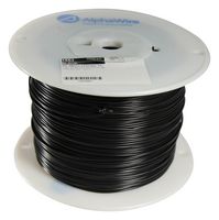 ALPHA WIRE 1553 BK001 Wire, Hook Up MIL-W-76B Type MW, PVC, Black, 20 AWG, 10 x 30AWG, 1000 ft