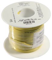 ALPHA WIRE 3051 YL005 Wire, Hook Up, PVC, Yellow, 22 AWG, 7 x 30AWG, 100 ft