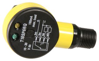 BANNER ENGINEERING T18SP6RQ Sensor Fotoeléctrico, Serie T18, EZ-Beam, Receptor, Contrapuesto, 20m, PNP, 10-30Vcd