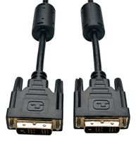 EATON TRIPP LITE P561-100 Computer Cable, DVI-D Single Link Plug, DVI-D Single Link Plug, 100 ft, 30.5 m, Black