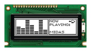 MIDAS DISPLAYS MC122032B6W-FPTLW-V2 Graphic LCD, 122 x 32 Pixels, Black on White, 5V, Parallel, No Font, Transflective