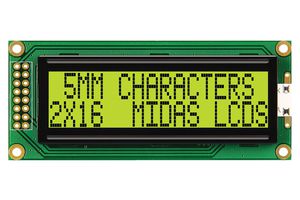 MIDAS DISPLAYS MC21605B6WD-SPTLY-V2