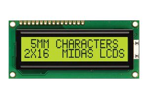 MIDAS DISPLAYS MC21605CY6W-SPTLY-V2