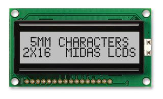 MIDAS DISPLAYS MC21605H6W-SPR3-V2
