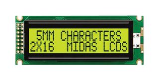 MIDAS DISPLAYS MC21605J6W-SPTLY-V2