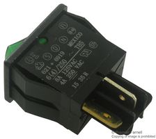 CARLING TECHNOLOGIES 621-1691909G Interruptor (Switch) de Balancín, No Iluminado, SPST, Encendido-Nada-Apagado, Panel Mount, 8 A