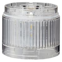 PATLITE (U.S.A.) LR6-E-C Unidad LED, Blanco, 24V, 1W, 60mm, 40mm, IP65, NEMA 4X, NEMA 13