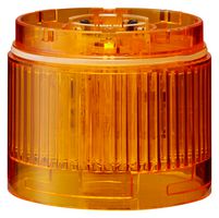 PATLITE (U.S.A.) LR6-E-Y Unidad LED, Ámbar, 24V, 1W, 60mm, 40mm, IP65, NEMA 4X, NEMA 13