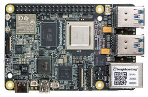 BEAGLEBOARD 102991834 SBC, BeagleY-AI, AM67A, ARM Cortex-A53, 64 bits, 4 GB de RAM, WiFi 6, PCI-E, 40 pines de E/S, 4 TOP